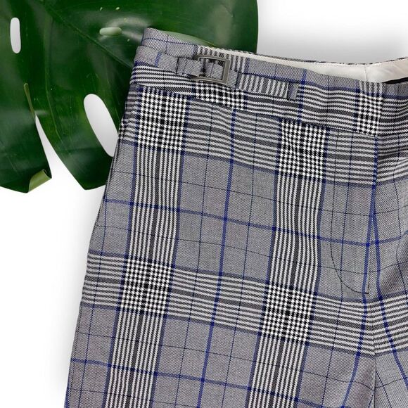 Halogen Grey Plaid Slim Fit Ankle Pants - Picture 6 of 11
